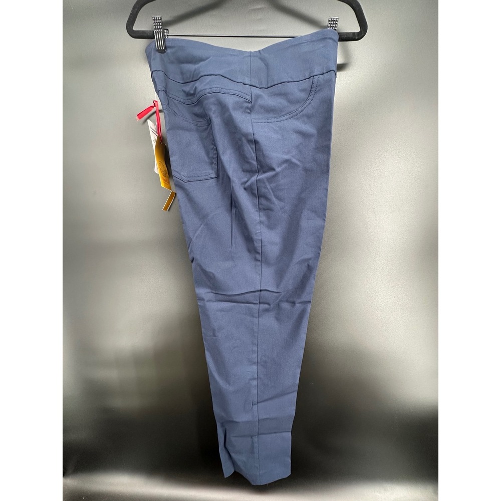 Ruby‎ Rd. Women's Pull-on Solar Millennium Tech Super Stretch Pant NAVY BLUE - Picture 6 of 9